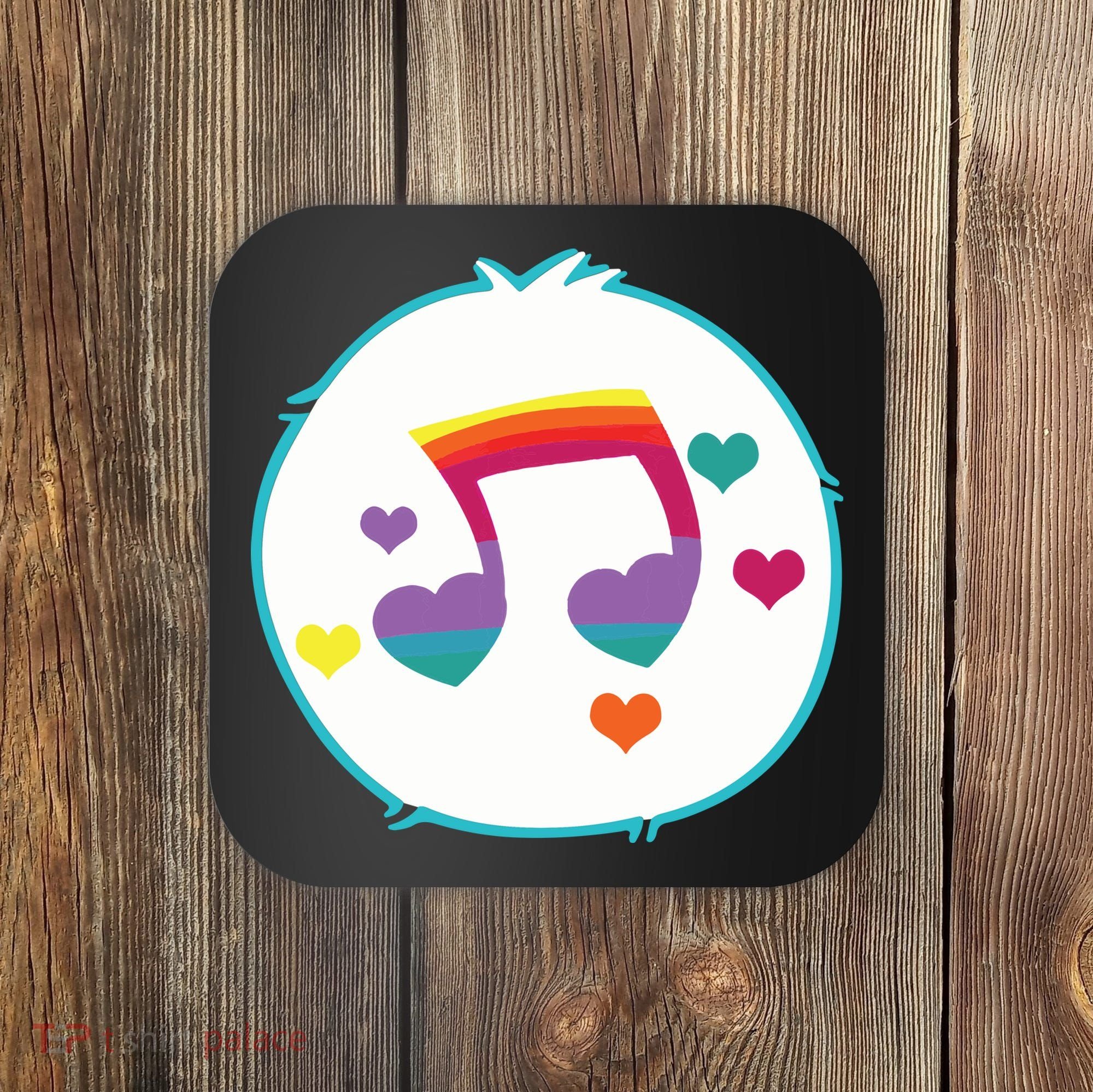 Heart Song Bear Halloween Costume Coaster