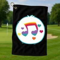 Heart Song Bear Halloween Costume Golf Towel thumb 1