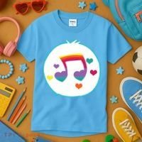 Heart Song Bear Halloween Costume Kids T-Shirt thumb 3