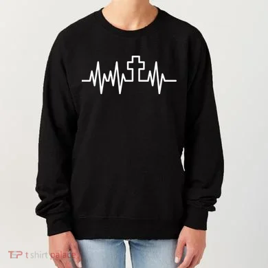 Heartbeat Cross Women's Sweatshirt
