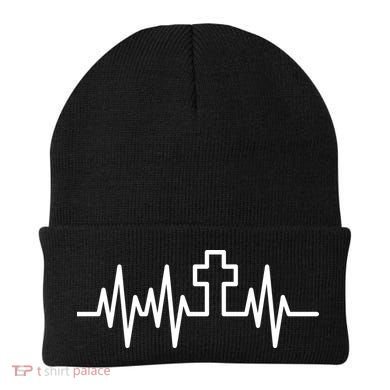 Heartbeat Cross Beanie