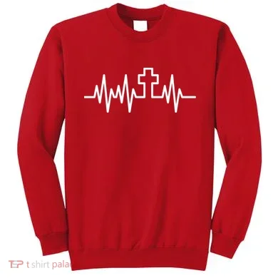 Heartbeat Cross Sweatshirt