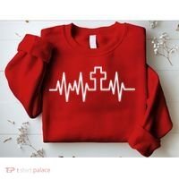 Heartbeat Cross Sweatshirt thumb 2