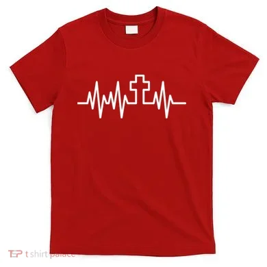 Heartbeat Cross T-Shirt