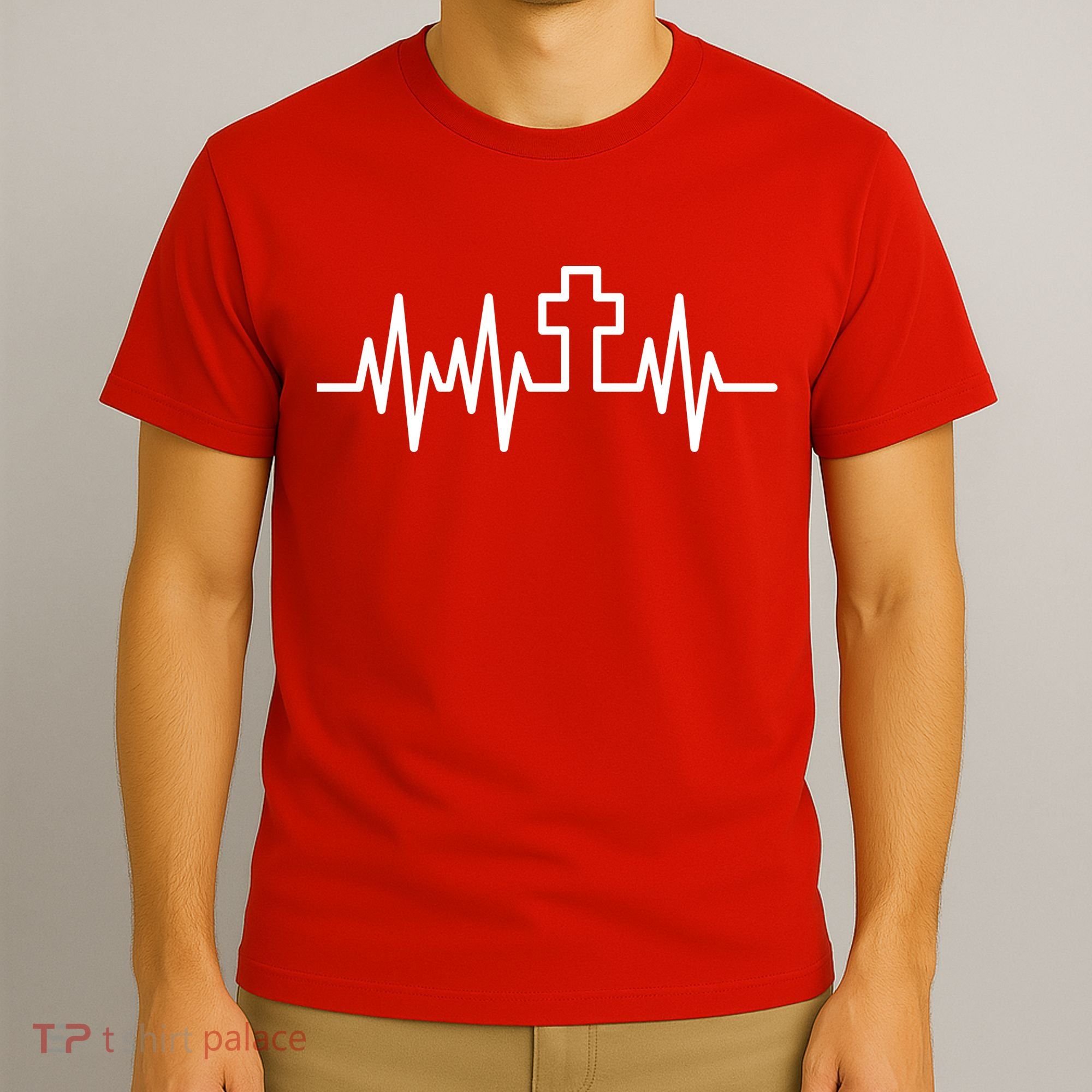 Heartbeat Cross T-Shirt