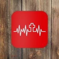 Heartbeat Cross Coaster thumb 0