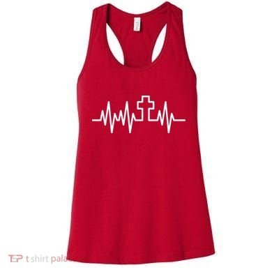 Heartbeat Cross Women's Tank Top