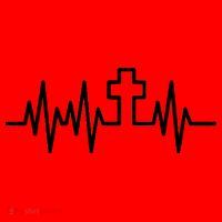 Heartbeat Cross Santa Hat thumb 1