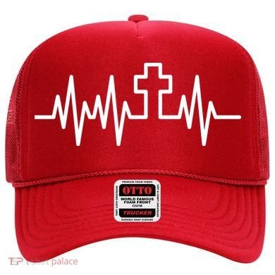 Heartbeat Cross Hat