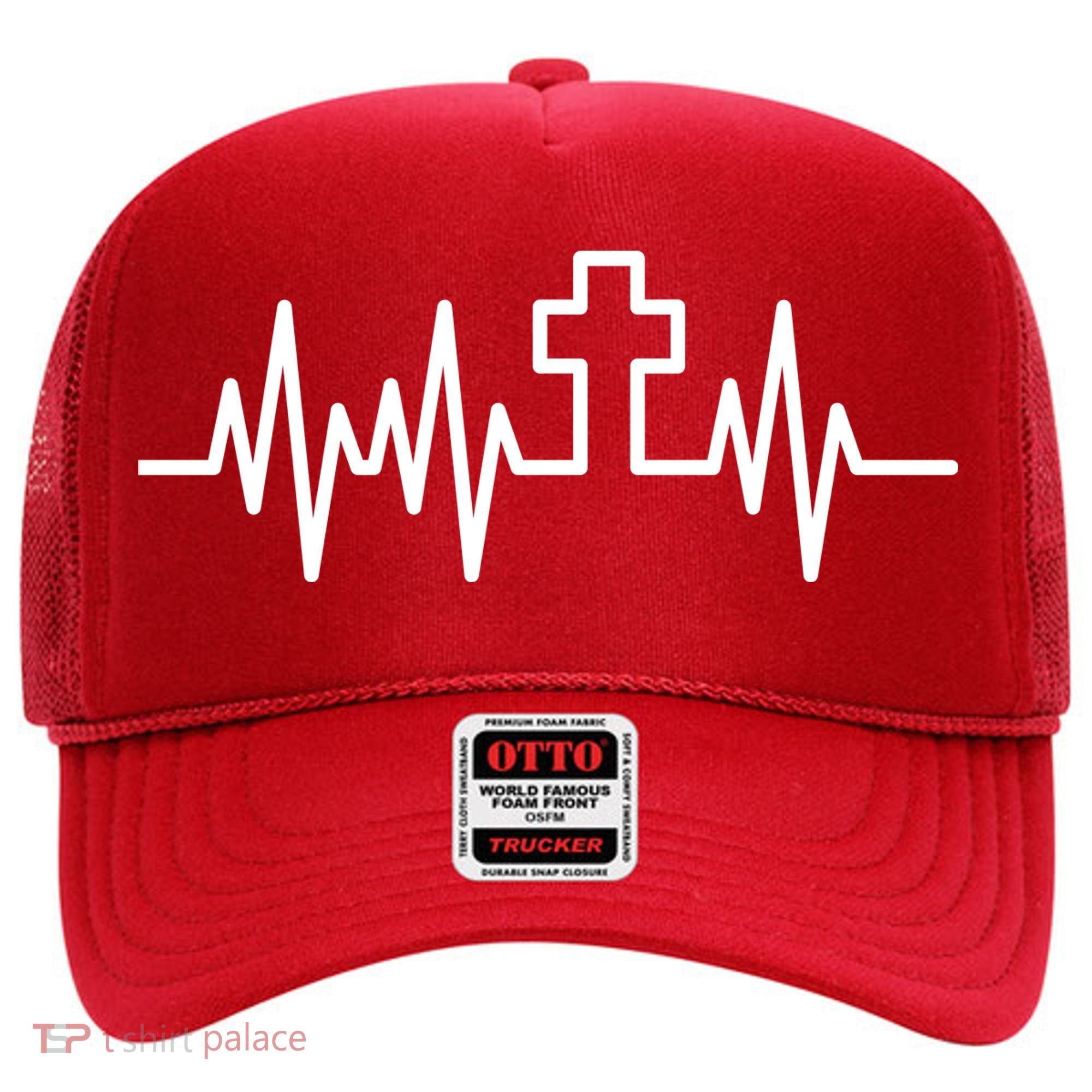 Heartbeat Cross Hat
