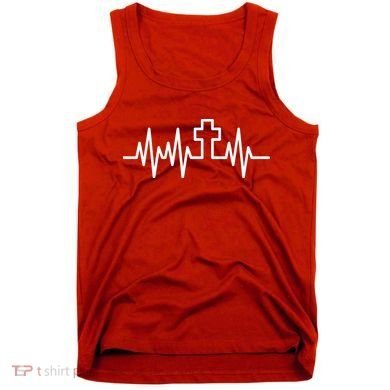 Heartbeat Cross Tank Top
