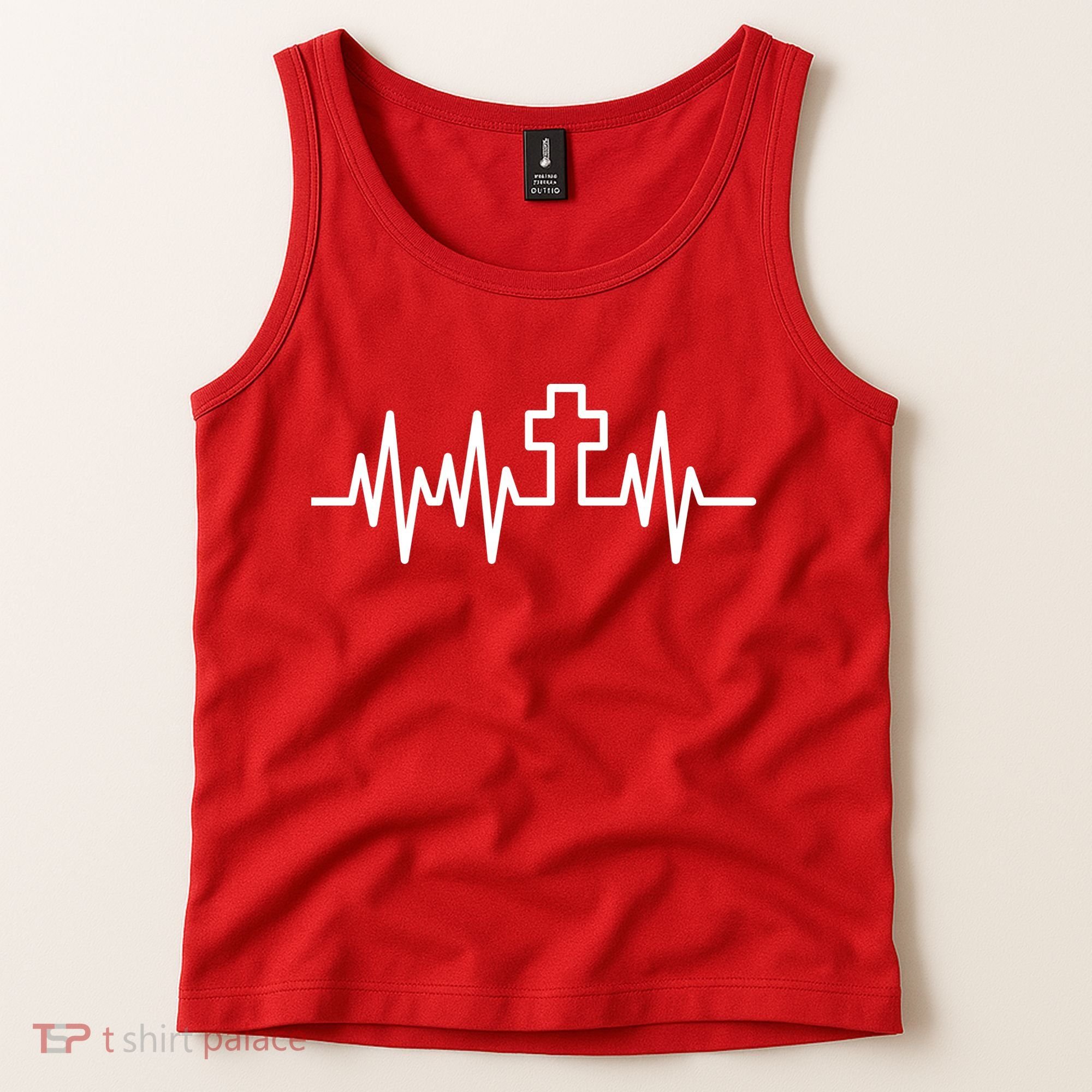 Heartbeat Cross Tank Top