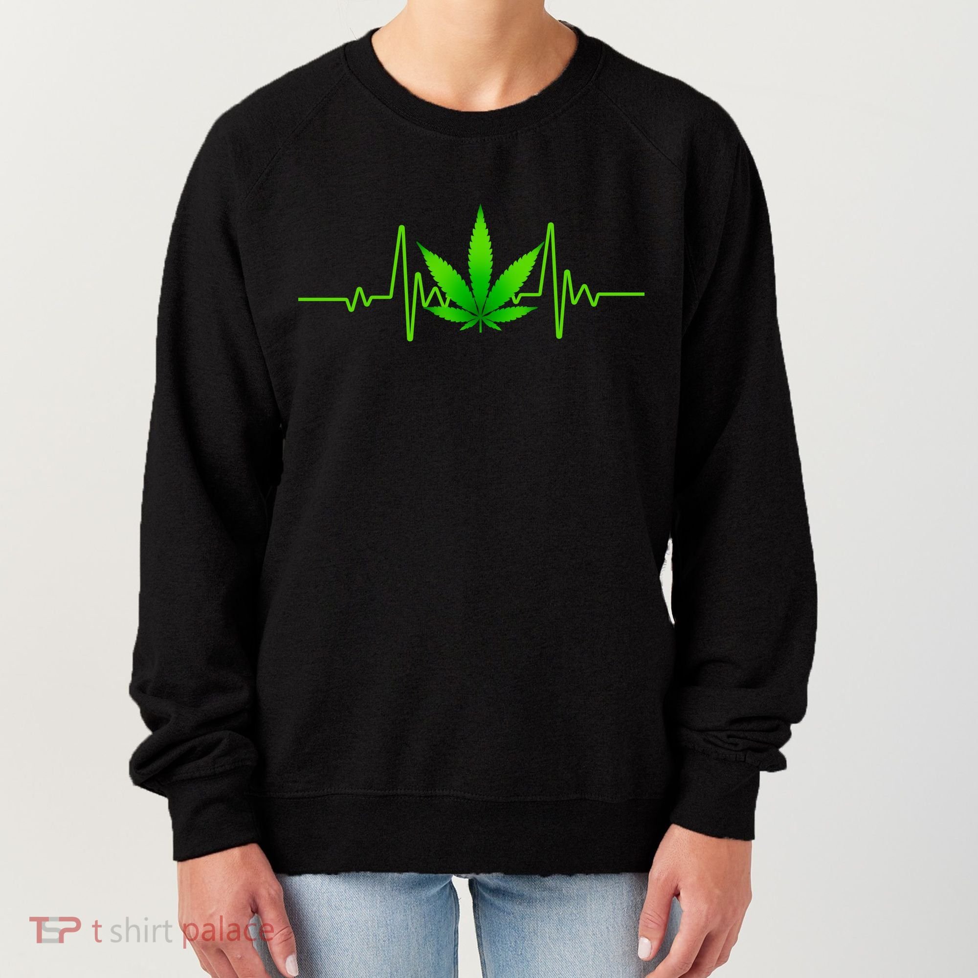 Heartbeat Weed Pulse Women's Sweatshirt