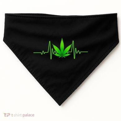 Heartbeat Weed Pulse USA-Made Doggie Bandana