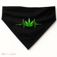 Heartbeat Weed Pulse USA-Made Doggie Bandana thumb 0