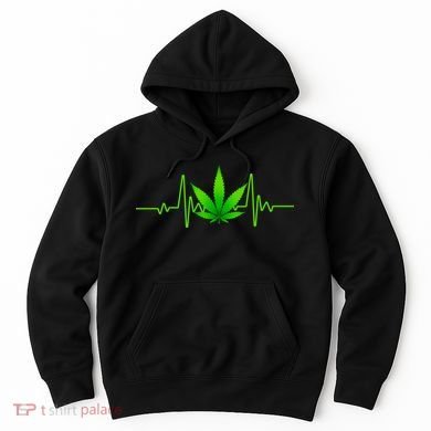Heartbeat Weed Pulse Hoodie