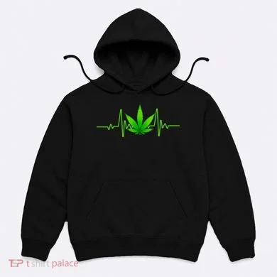 Heartbeat Weed Pulse Hoodie
