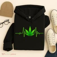 Heartbeat Weed Pulse Hoodie thumb 4