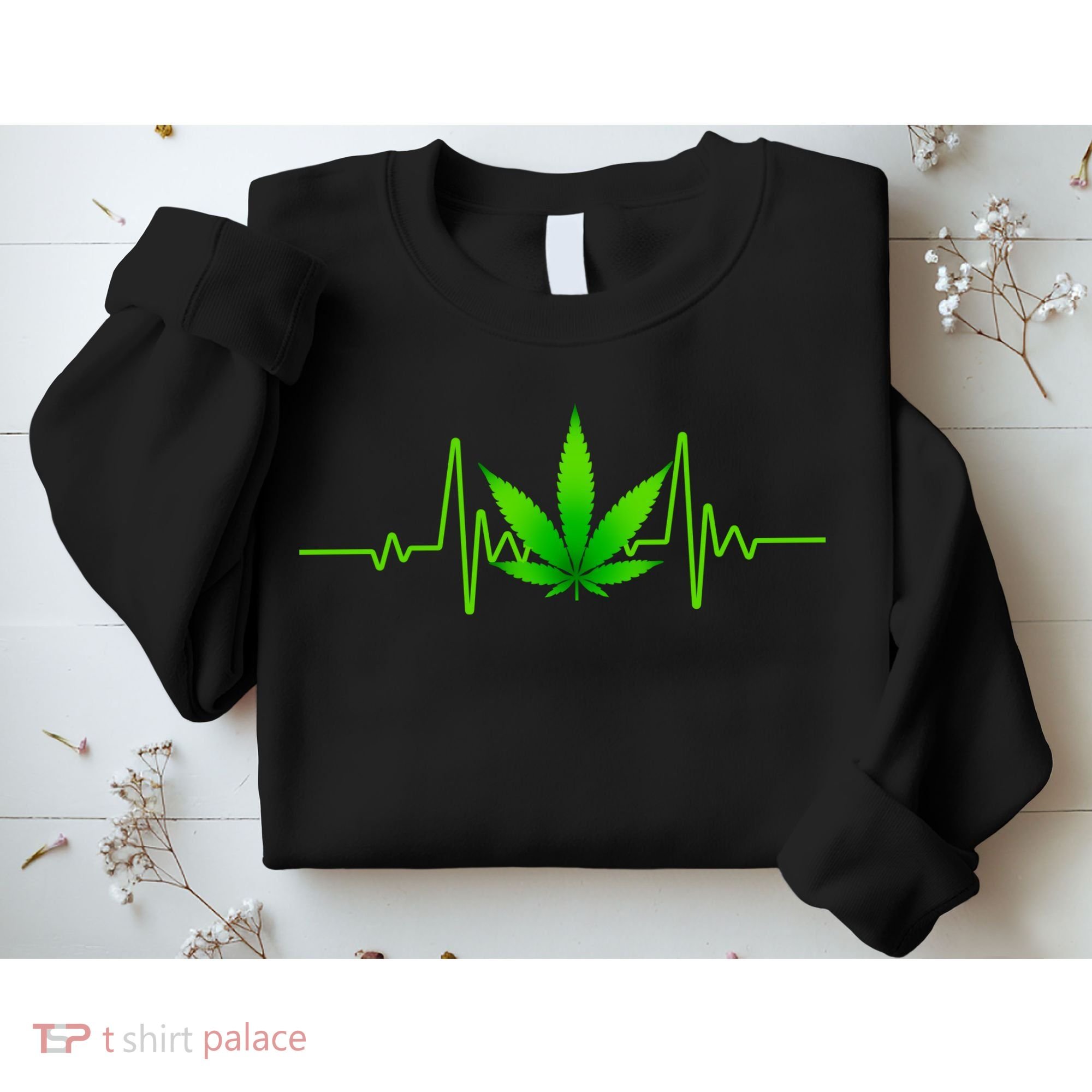 Heartbeat Weed Pulse Sweatshirt