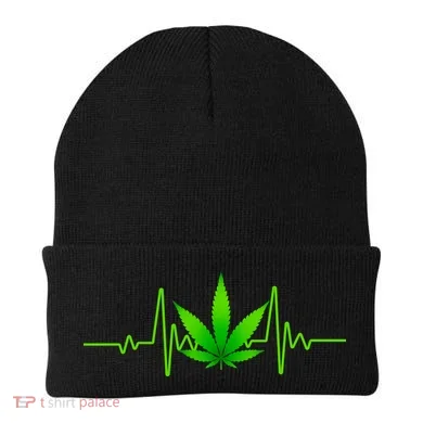 Heartbeat Weed Pulse Beanie