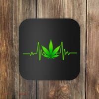 Heartbeat Weed Pulse Coaster thumb 0