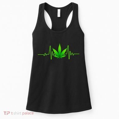 Heartbeat Weed Pulse Women's Tank Top