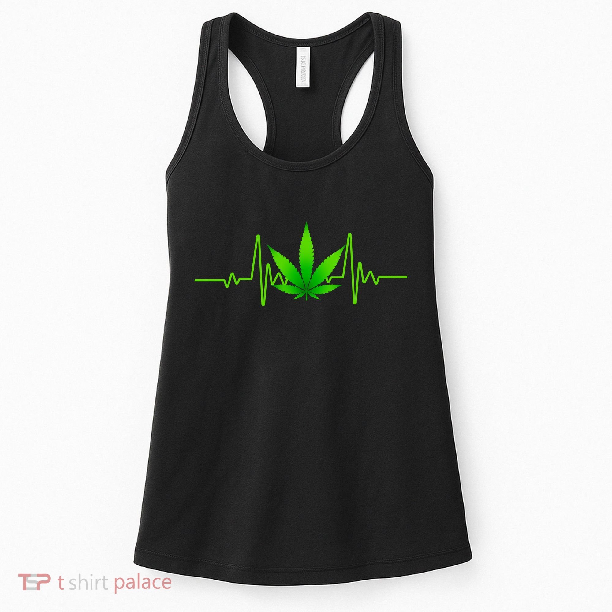 Heartbeat Weed Pulse Women's Tank Top