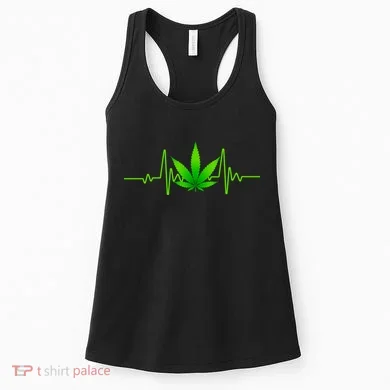 Heartbeat Weed Pulse Women's Tank Top