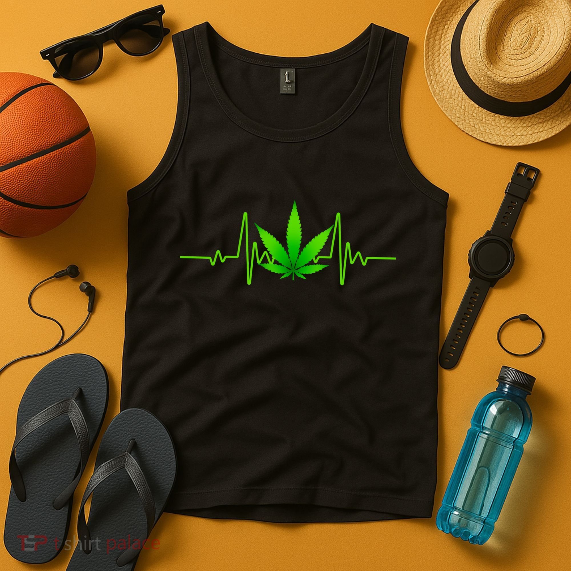 Heartbeat Weed Pulse Tank Top