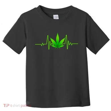Heartbeat Weed Pulse Toddler T-Shirt