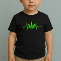 Heartbeat Weed Pulse Toddler T-Shirt thumb 2