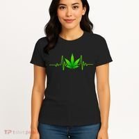 Heartbeat Weed Pulse Women's T-Shirt thumb 4