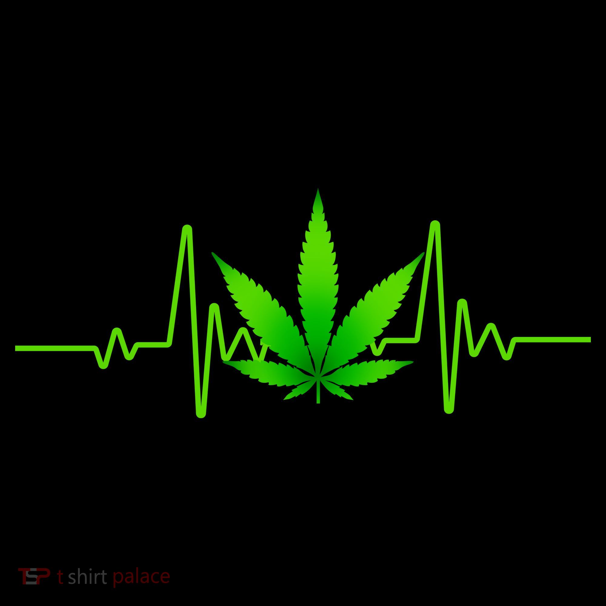 Heartbeat Weed Pulse Women's T-Shirt
