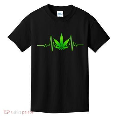 Heartbeat Weed Pulse Kids T-Shirt