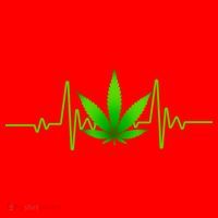 Heartbeat Weed Pulse Santa Hat thumb 1