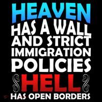 Heaven Has A Wall Hell Has Open Borders Bucket Hat thumb 4
