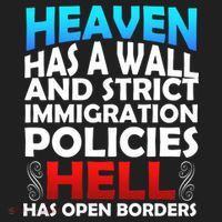 Heaven Has A Wall Hell Has Open Borders Hat thumb 2