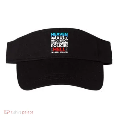 Heaven Has A Wall Hell Has Open Borders Visor