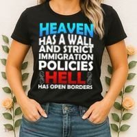 Heaven Has A Wall Hell Has Open Borders Women's T-Shirt thumb 2