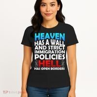 Heaven Has A Wall Hell Has Open Borders Women's T-Shirt thumb 4