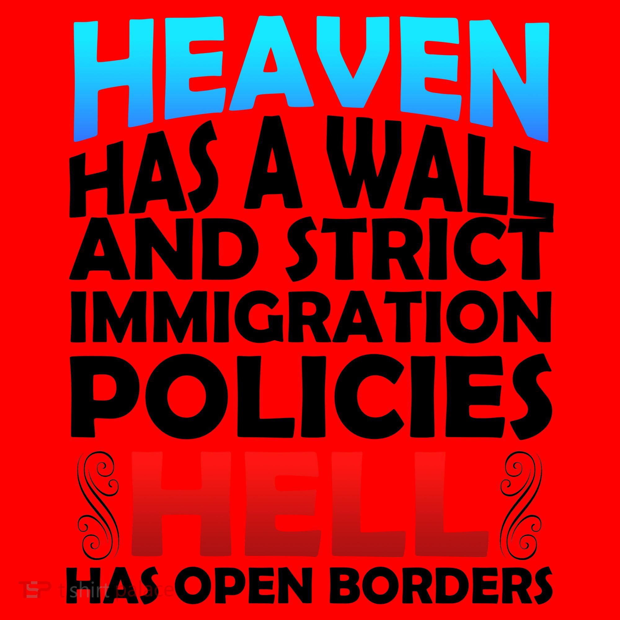 Heaven Has A Wall Hell Has Open Borders Santa Hat