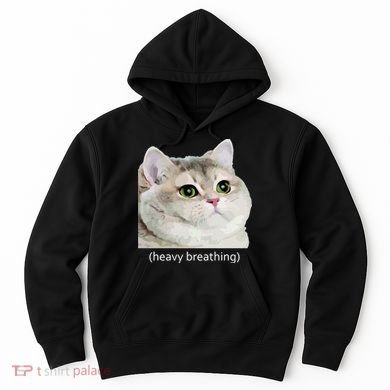 Heavy Breathing Cat Hoodie