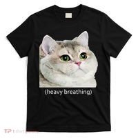 Heavy Breathing Cat T-Shirt thumb 0