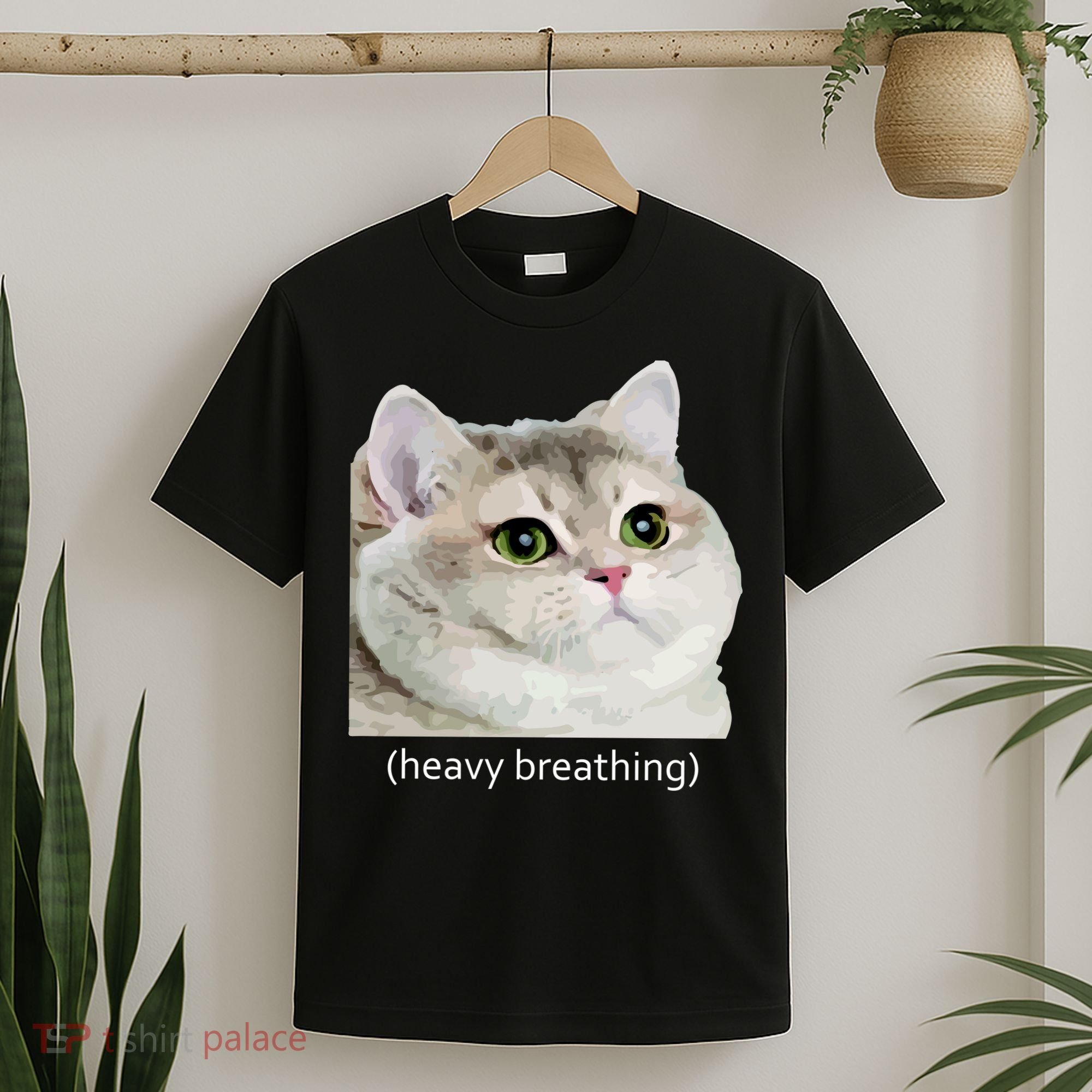 Heavy Breathing Cat T-Shirt