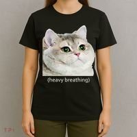 Heavy Breathing Cat T-Shirt thumb 4