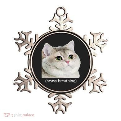 Heavy Breathing Cat Ornament