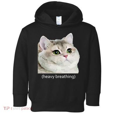 Heavy Breathing Cat Toddler Hoodie