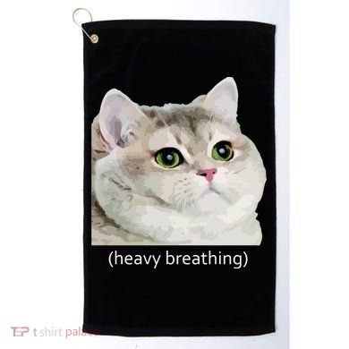 Heavy Breathing Cat Golf Towel