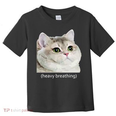 Heavy Breathing Cat Toddler T-Shirt