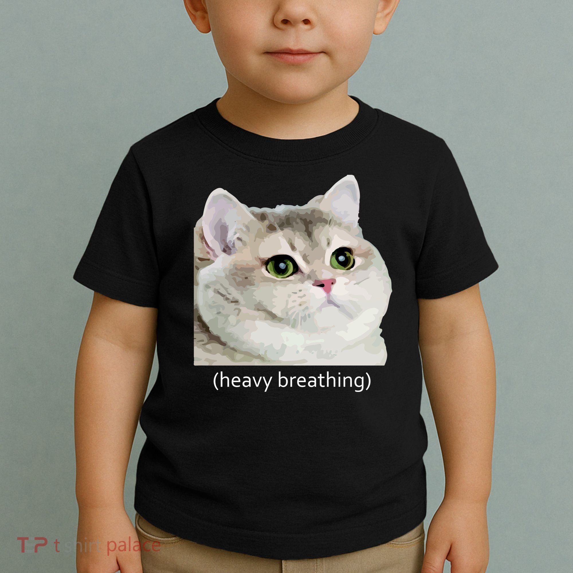 Heavy Breathing Cat Toddler T-Shirt